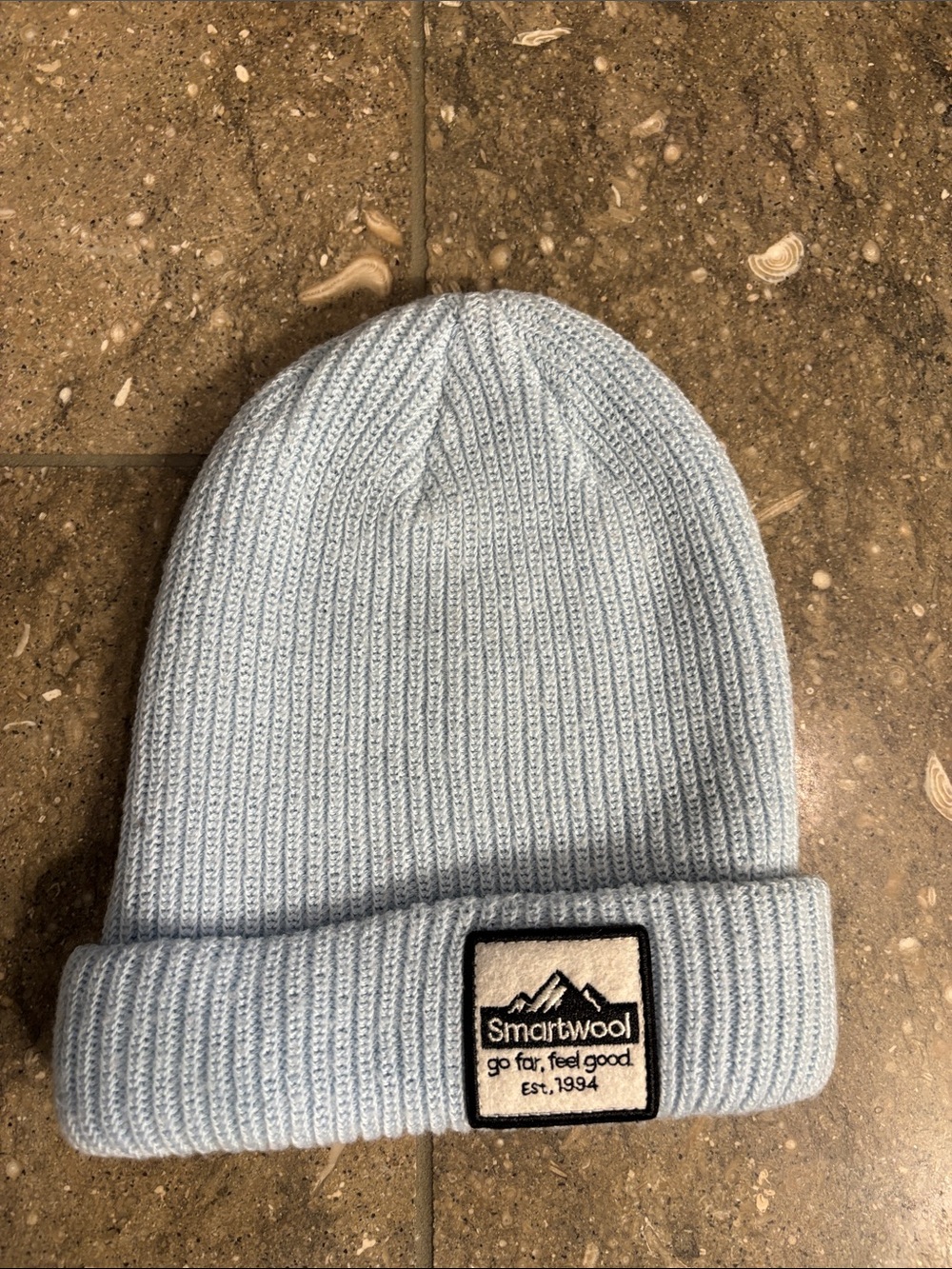 Smartwool Patch Beanie Pale Blue Ribbed Cuff